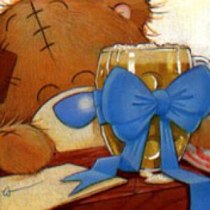 Ours Mignon avec Bière