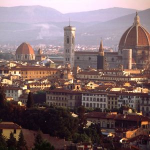 Panorama de Florence au Coucher de Soleil