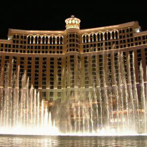 Fontaines du Bellagio de Nuit