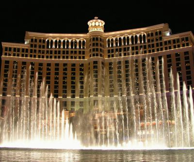 Fontaines du Bellagio de Nuit