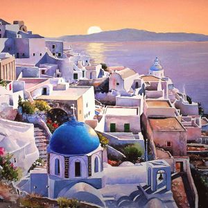 Coucher de soleil à Santorin