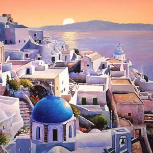 Coucher de soleil à Santorin
