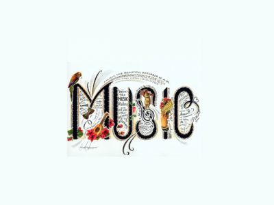 Typographie Musicale Colorée