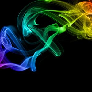 Art Abstrait de Fumée Colorée