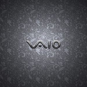 Logo VAIO sur fond floral