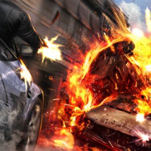 Poursuite Automobile Explosive