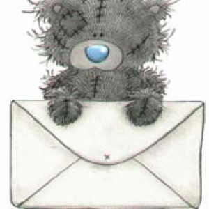 Ours Mignon avec Enveloppe