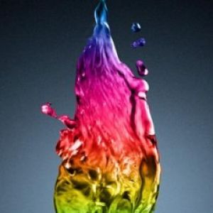 Éclaboussure d'Eau Colorée