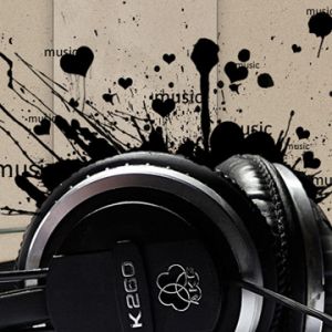 Casques Musicaux Art Abstrait