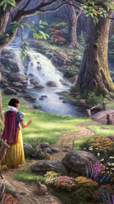 Blanche-Neige dans la forêt enchantée