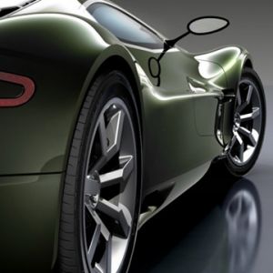 Voiture de Sport Verte Élégante