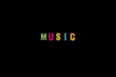 Typographie Musicale Colorée