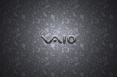 Logo VAIO sur fond floral