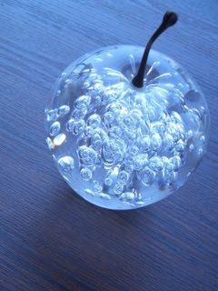 Pomme en Cristal avec Bulles