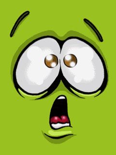 Visage Vert Amusant