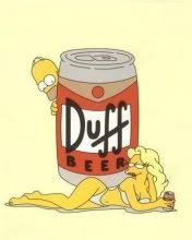 Homer Simpson et Duff Beer