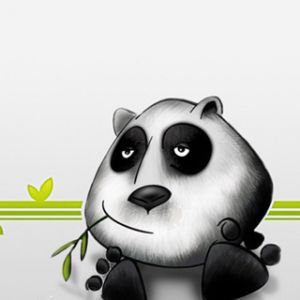 Illustration de panda mignon