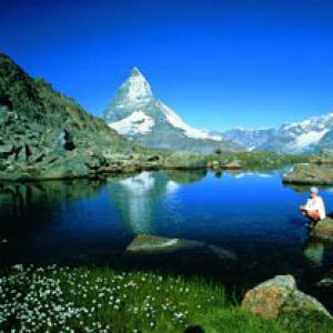 Reflet du Matterhorn dans le Lac