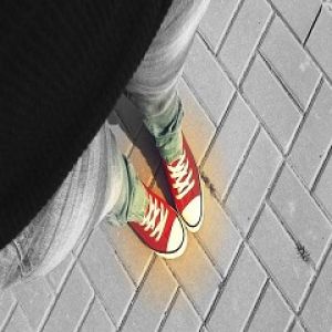 Baskets Rouges Converse Amour