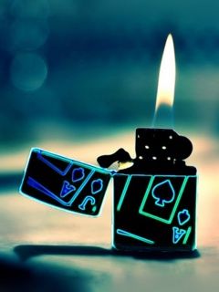 Briquet Néon avec Flamme