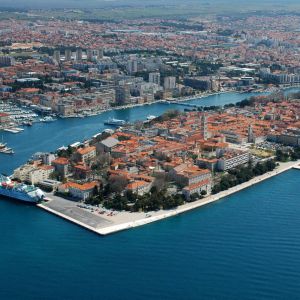 Vue Aérienne de Zadar, Croatie