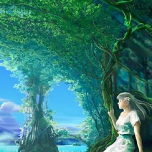 Scène Naturelle Sereine avec Fille
