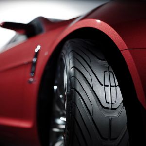 Voiture de Sport Rouge Élégante