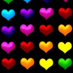 Motifs de Cœurs Colorés