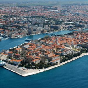 Vue Aérienne de Zadar, Croatie