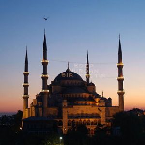 Mosquée Sultan Ahmed au Coucher de Soleil