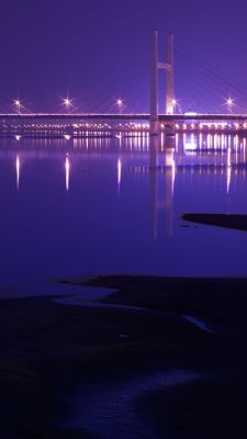 Éblouissant Reflet de Pont Nocturne