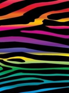 Motif de Rayures de Zèbre Colorées