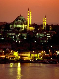 Skyline d'Istanbul au Coucher de Soleil