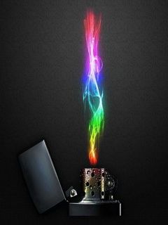 Fumée Colorée d'Un Briquet