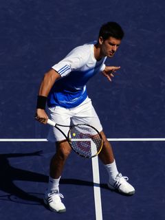 Photo d'Action d'un Joueur de Tennis