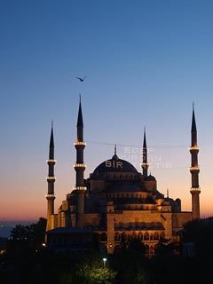 Mosquée Sultan Ahmed au Coucher de Soleil