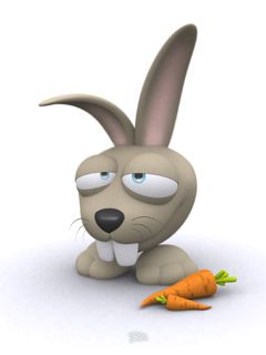 Lapin Dessin Animé Mignon