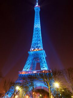 Lumières de nuit de la Tour Eiffel