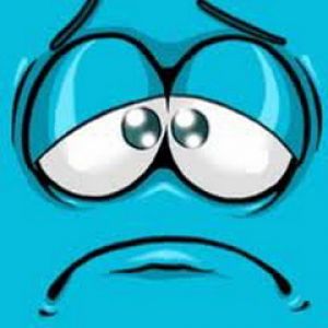 Visage de Dessin Animé Triste