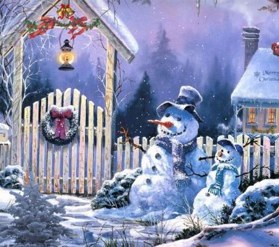 Charmant Paysage d'Hiver