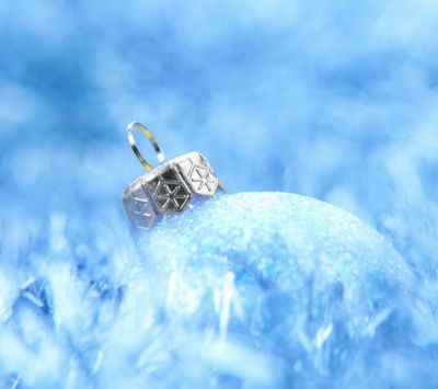 Ornement de Noël Bleu