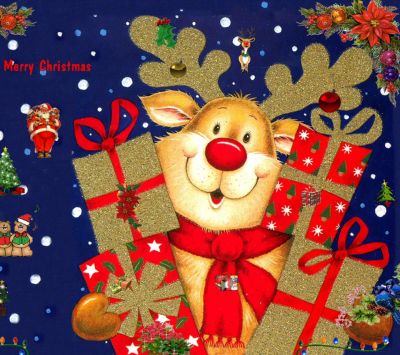 Renne de Noël Joyeux