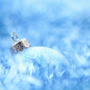 Ornement de Noël Bleu