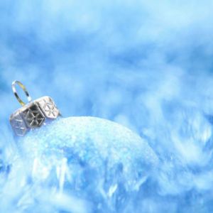 Ornement de Noël Bleu