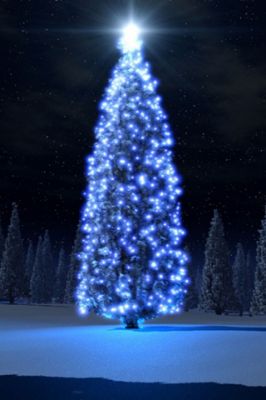 Arbre de Noël Bleu Lumineux