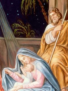 Scène de la Nativité