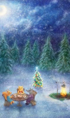 Rassemblement de Noël des Animaux d'Hiver
