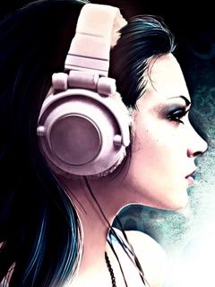 Fille Stylée avec Casque