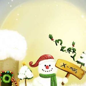 Bonhomme de Neige de Noël Mignon