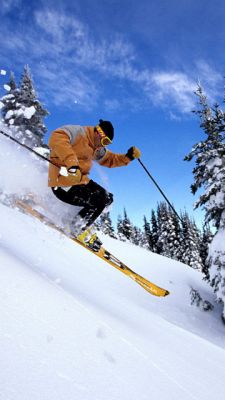 Aventure de Ski dans la Neige